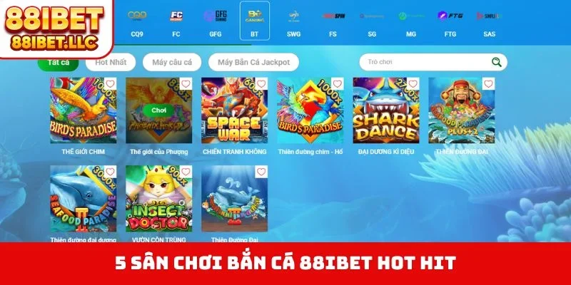 Bắn cá 88ibet 1 5 sân chơi bắn cá 88IBET hot hit