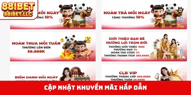 88ibet 14 Cập nhật khuyến mãi hấp dẫn
