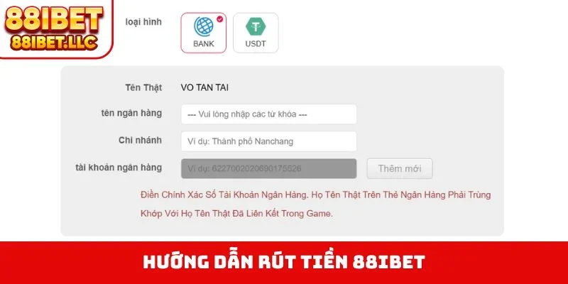 88ibet 18 Hướng dẫn rút tiền 88ibet