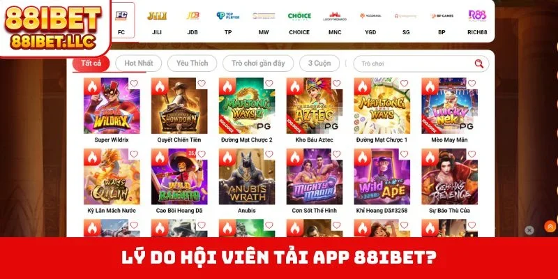 Tải app 88ibet 1 Lý do hội viên tải app 88IBET?